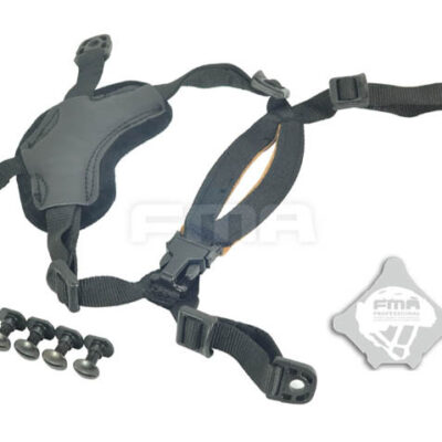 FMA Universal Helmet Suspension / Strap, X type - Black