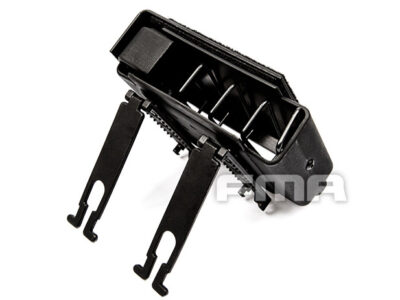 FMA Automatically Jacketed MOLLE Pistol Pouch for 4 Magazines - Black - obrazek 2