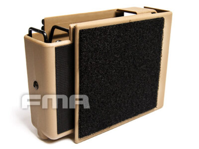 FMA Automatically Jacketed MOLLE Pistol Pouch for 4 Magazines - Tan