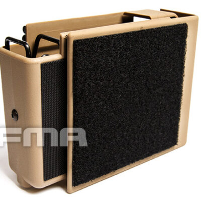 FMA Automatically Jacketed MOLLE Pistol Pouch for 4 Magazines - Tan