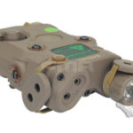 FMA AN/PEQ15 LA-5 Upgrade Version (LED Flashlight, Green / IR Laser) - Tan
