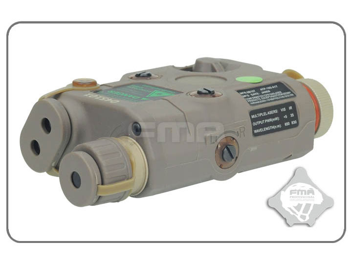 FMA AN/PEQ15 LA-5 Upgrade Version (LED Flashlight, Green / IR Laser) - Tan TB0069 asgbox.pl FMA AN/PEQ15 LA-5 Upgrade Version (LED Flashlight, Green / IR Laser) - Tan - obrazek 2