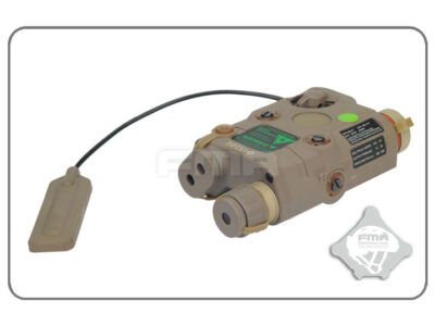 FMA AN/PEQ15 LA-5 Upgrade Version (LED Flashlight, Green / IR Laser) - Tan - obrazek 3