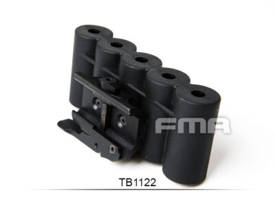 FMA QD RIS SH-5 Holder for 5 Shotgun Shells - Black - obrazek 2