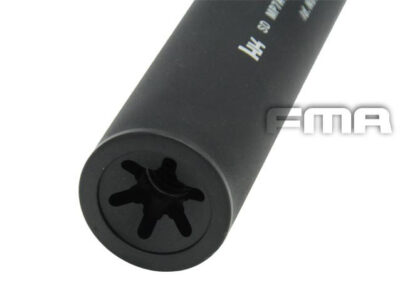FMA MP7 Silencer 38x220mm with Flash Hider, 12 plus mm (CW) - Black - obrazek 3