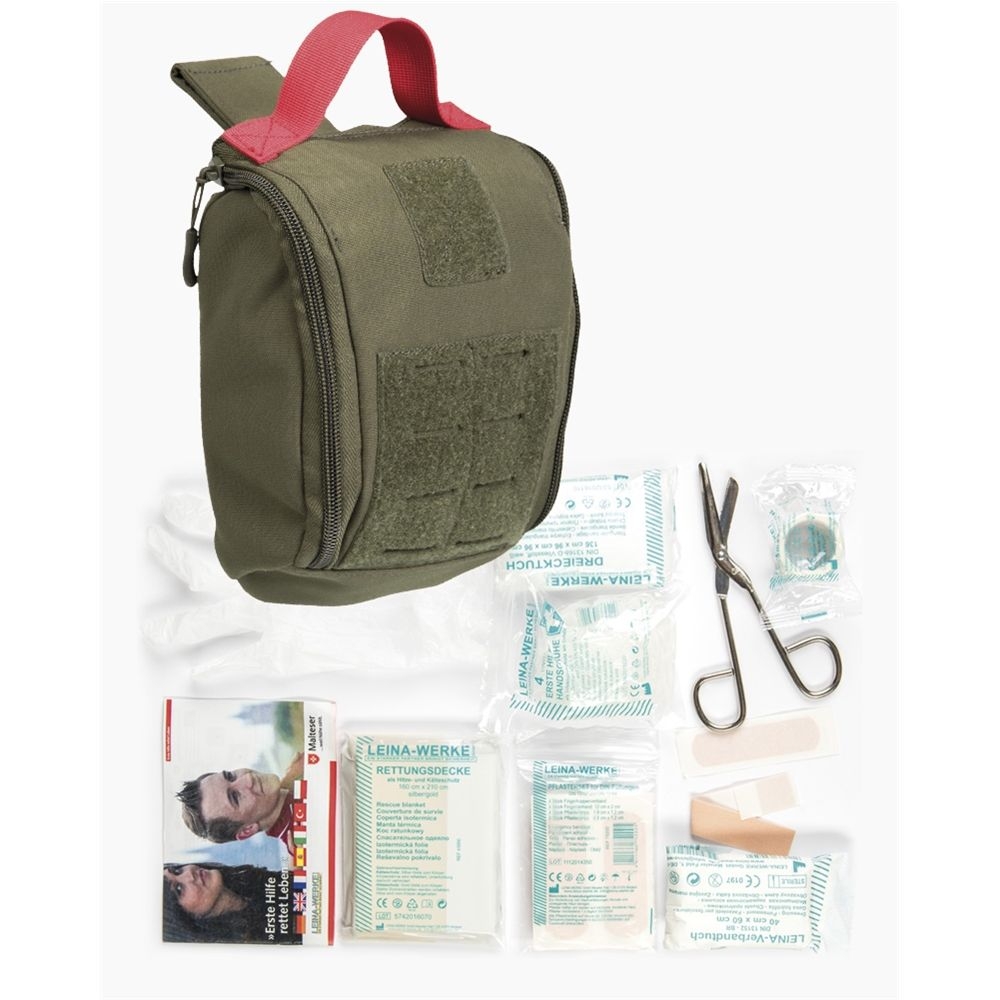 MIL-TEC IFAK Laser-Cut First Aid Kit with Equipment, 20-Piece - Green OD-A-MILT187-OD asgbox.pl MIL-TEC IFAK Laser-Cut First Aid Kit with Equipment, 20-Piece - Green