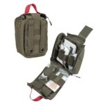 MIL-TEC IFAK Laser-Cut First Aid Kit with Equipment, 20-Piece - Green - obrazek 2