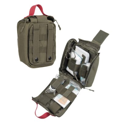 Alternative view of MIL-TEC IFAK Laser-Cut First Aid Kit with Equipment, 20-Piece - Green