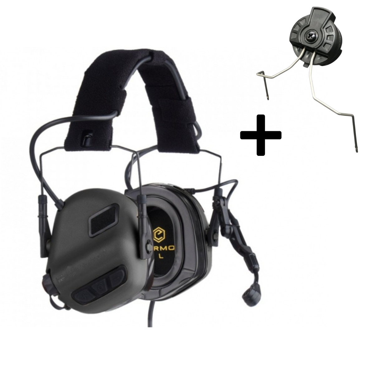 EARMOR M32 PLUS Electronic Tactical Headset, Headband / Helmet Mount - Black OD-A-M32H-BK-PLUS-M11 asgbox.pl EARMOR M32 PLUS Electronic Tactical Headset, Headband / Helmet Mount - Black