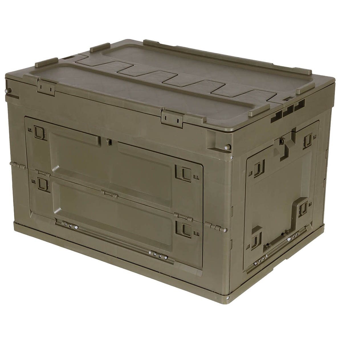 MFH Folding Plastic Crate / Box (60 liters) - Green OD-A-MFH0031 asgbox.pl MFH Folding Plastic Crate / Box (60 liters) - Green