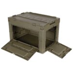 MFH Folding Plastic Crate / Box (60 liters) - Green - obrazek 4