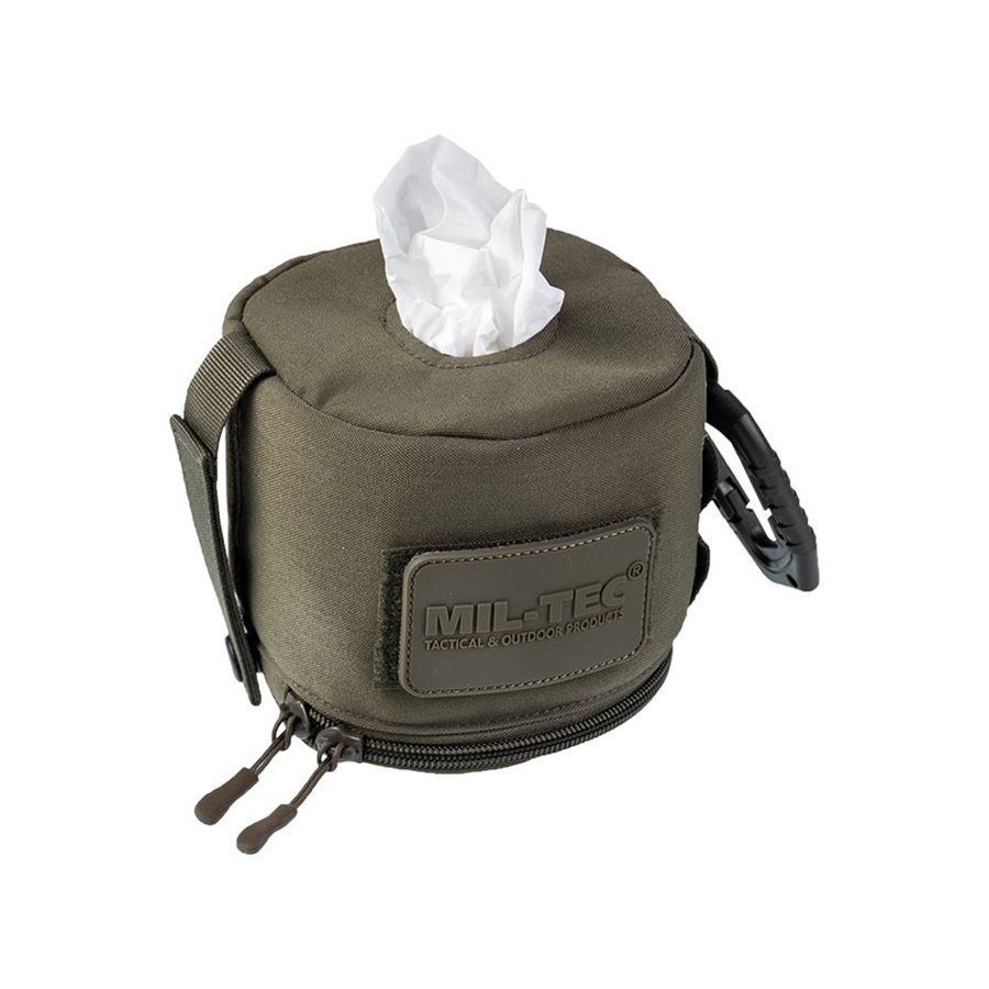 MIL-TEC MOLLE Toilet Paper / Napkin Pouch - Green OD-A-MILT189-OD asgbox.pl MIL-TEC MOLLE Toilet Paper / Napkin Pouch - Green