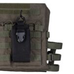 MIL-TEC Open MOLLE Radio Pouch - Black - obrazek 2