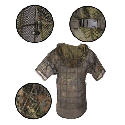 Alternative view of MIL-TEC Disguise Camouflage GHILLIE SNIPER Hood - Flecktarn