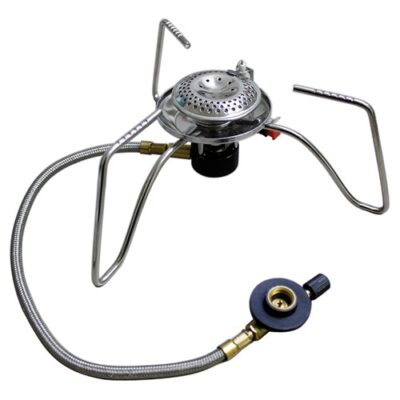 MIL-TEC Cooker with 3500W External Hose for Cartridge Screw - Silver