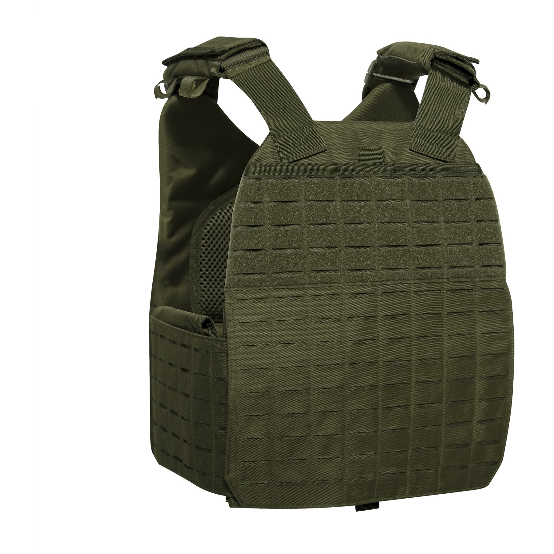 ROTHCO Plate Carrier Laser-Cut MOLLE VEST (M/XL) - Green OD-A-ROTHC063-OD asgbox.pl ROTHCO Plate Carrier Laser-Cut MOLLE VEST (M/XL) - Green - obrazek 2