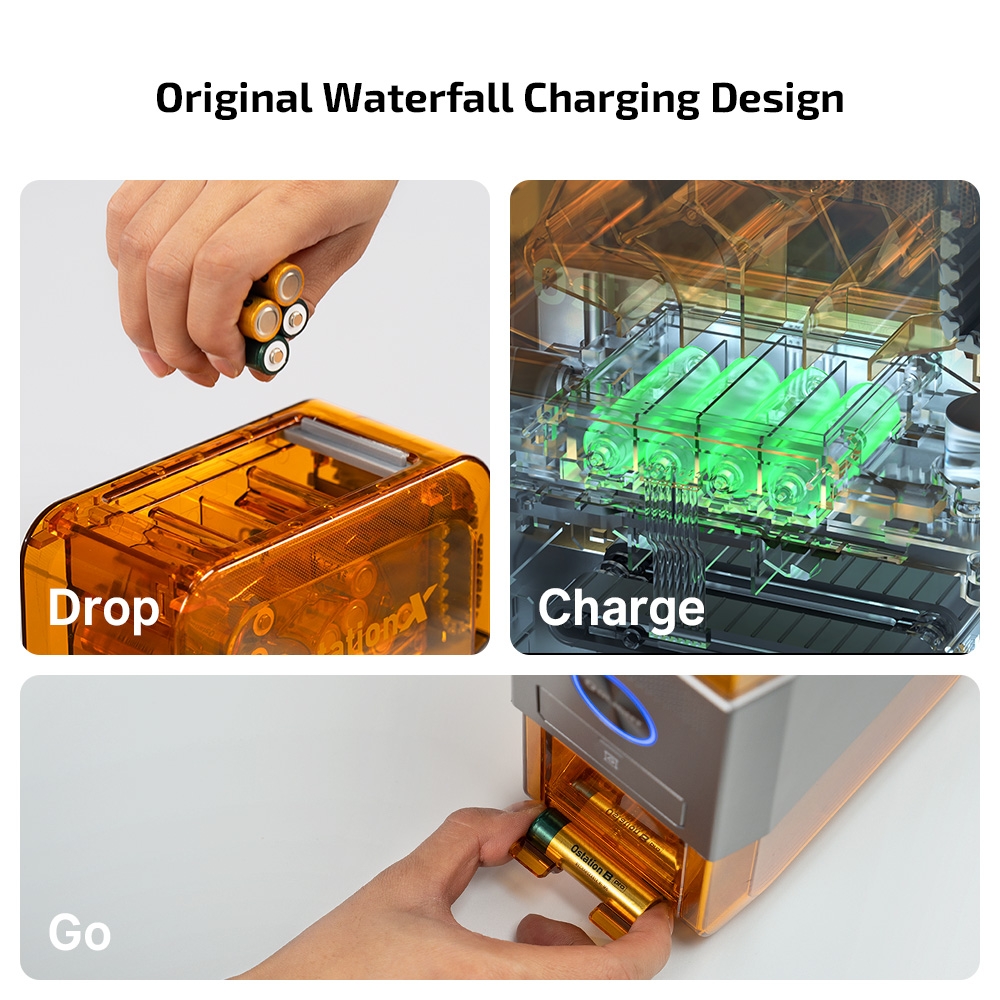 OLIGHT Ostation X Charging Station for AA Batteries - Orange OD-A-OLIGHT034 asgbox.pl OLIGHT Ostation X Charging Station for AA Batteries - Orange - obrazek 3