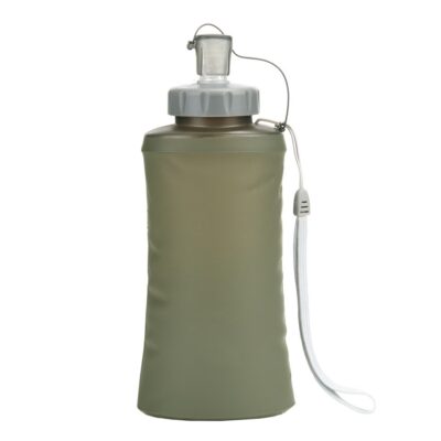 101INC Foldable Water Bottle, 600ml - Green