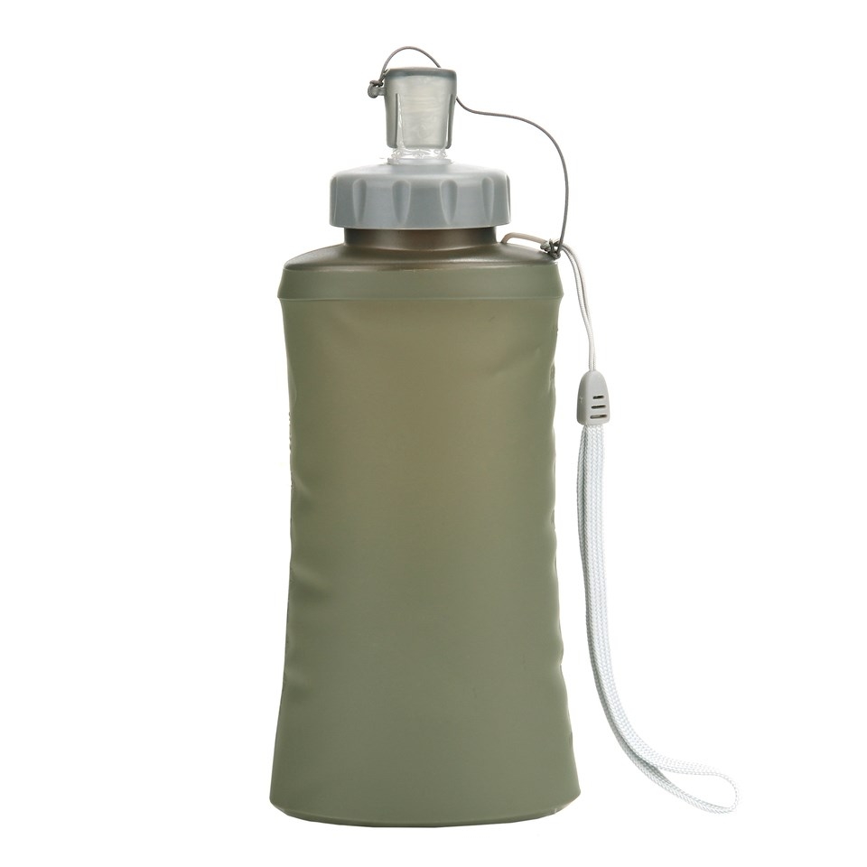 101INC Foldable Water Bottle, 600ml - Green OD-A-345313 asgbox.pl 101INC Foldable Water Bottle, 600ml - Green