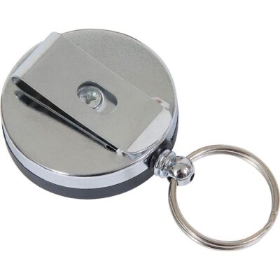 VIPER Self-Retracting Key Loop - Silver