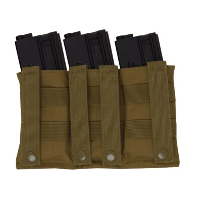 Alternative view of ROTHCO Elastic Pouch for 3 AR15 Rifle Magazines - Coyote Brown