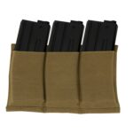 ROTHCO Elastic Pouch for 3 AR15 Rifle Magazines - Coyote Brown