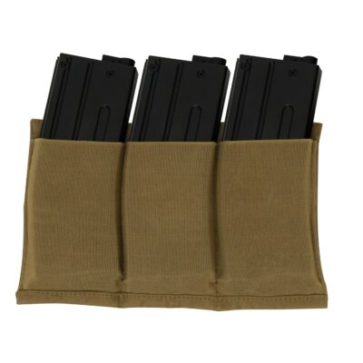 ROTHCO Elastic Pouch for 3 AR15 Rifle Magazines - Coyote Brown