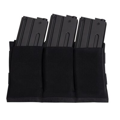 ROTHCO Elastic Pouch for 3 AR15 Rifle Magazines - Black
