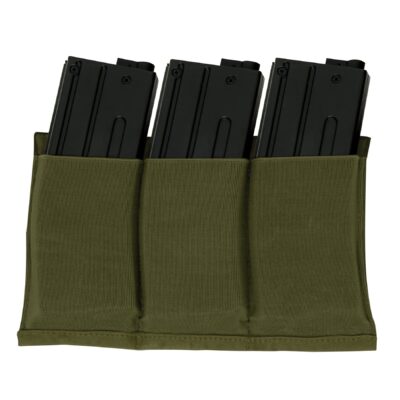 ROTHCO Elastic Pouch for 3 AR15 Rifle Magazines - Green