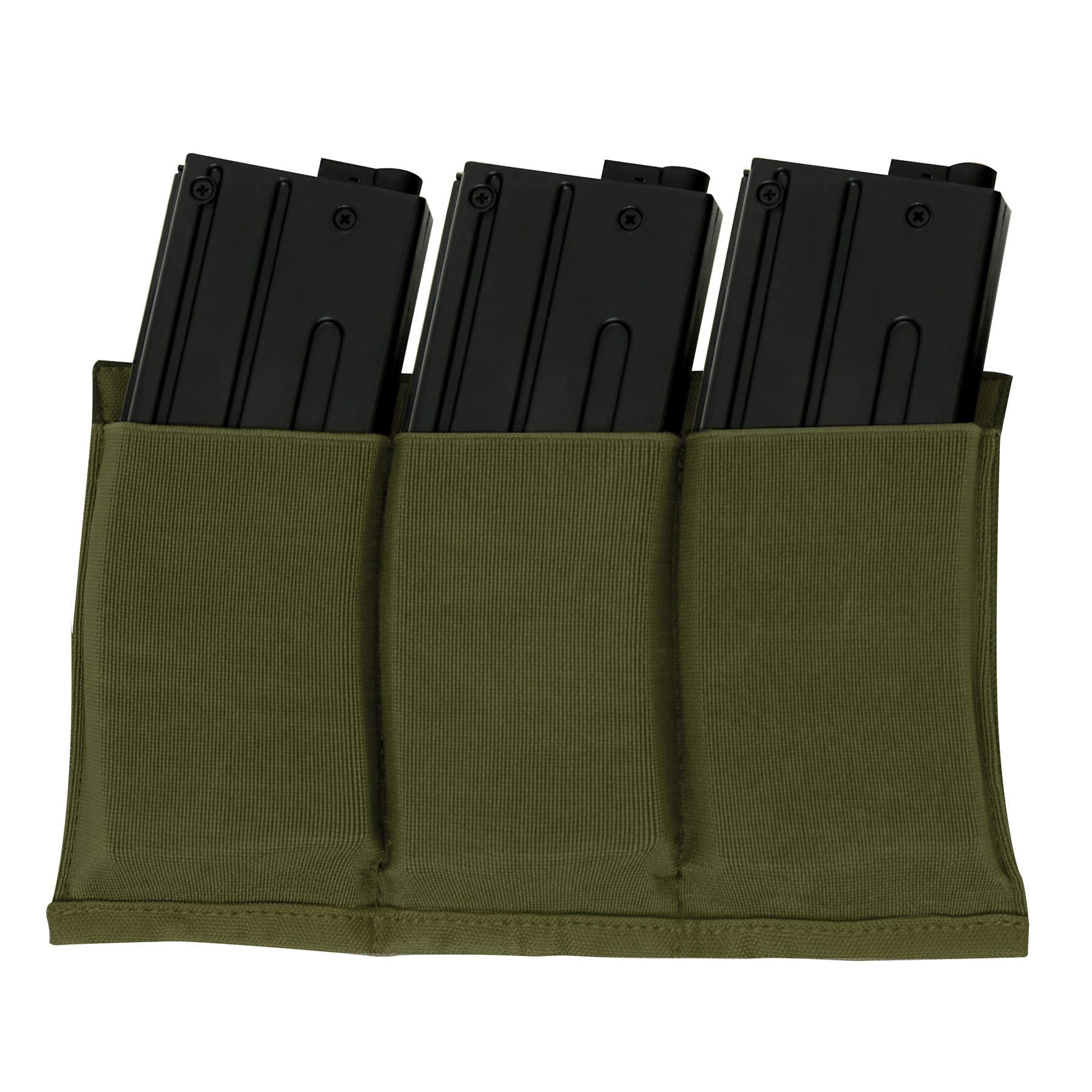 ROTHCO Elastic Pouch for 3 AR15 Rifle Magazines - Green OD-A-ROTHC064-OD asgbox.pl ROTHCO Elastic Pouch for 3 AR15 Rifle Magazines - Green