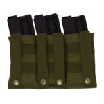 ROTHCO Elastic Pouch for 3 AR15 Rifle Magazines - Green - obrazek 4
