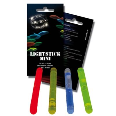 MIL-TEC MINI Lightstick 4 cm, 10 Pieces - Blue