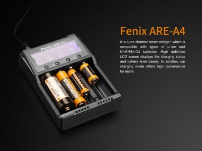 FENIX ARE-A4 Charger (Li-ion, NiMH) - Black - obrazek 3