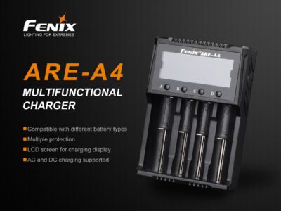 FENIX ARE-A4 Charger (Li-ion, NiMH) - Black - obrazek 5