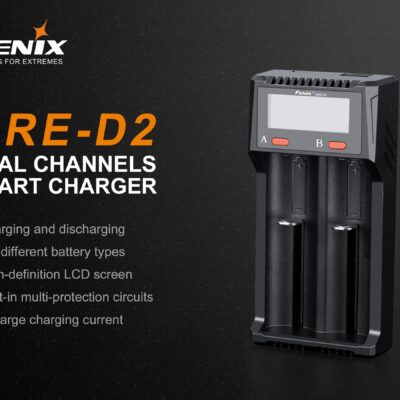Alternative view of FENIX USB charger ARE-D2 (Li-ion, NiMH) - Black