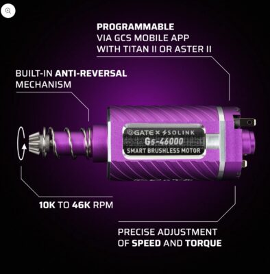GATE / Solink G5 Smart Brushless Motor, 46K RPM - Short - obrazek 3