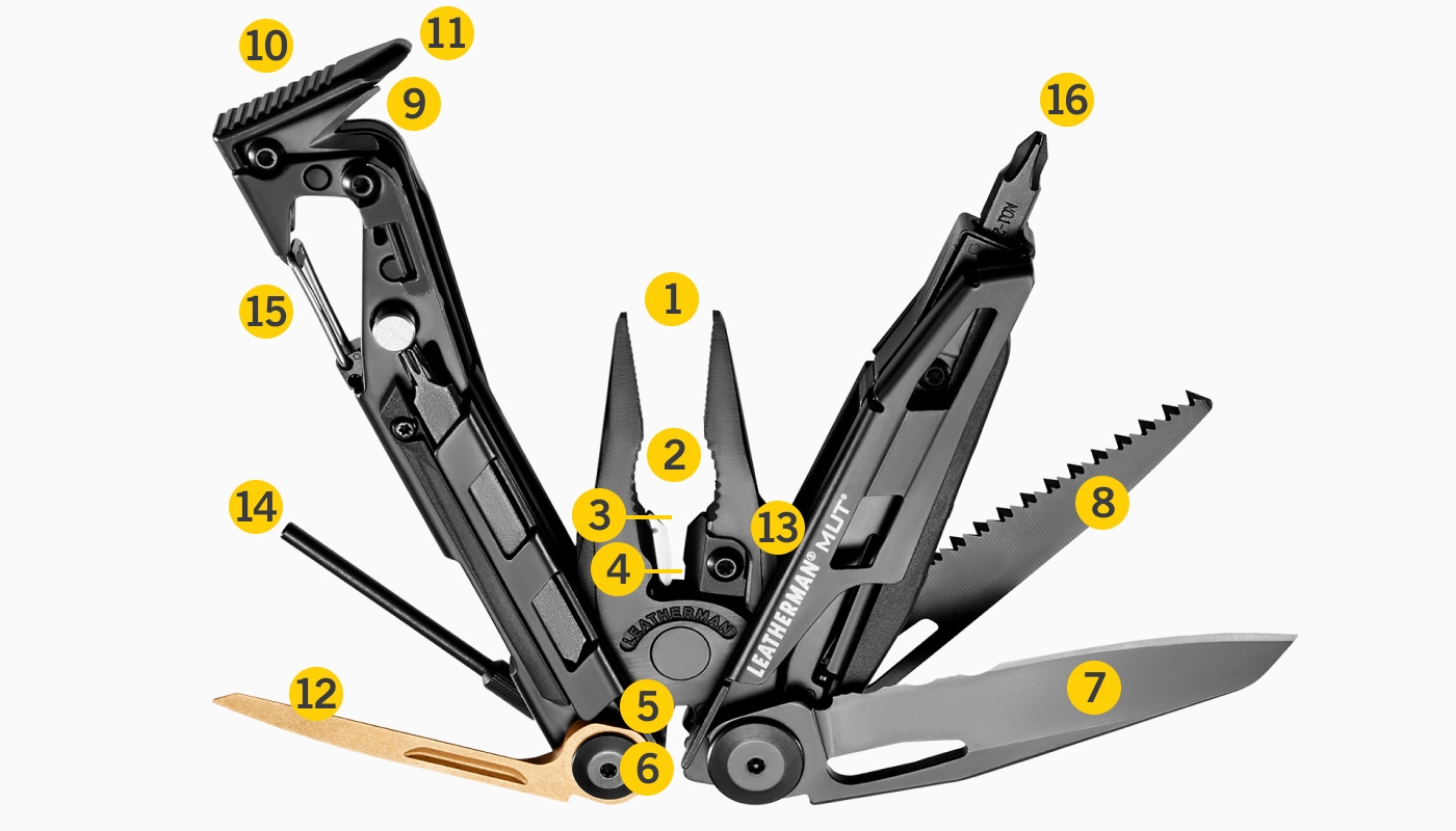 Leatherman multitool MUT BLACK - Black OD-A-LEATHERMAN071 asgbox.pl Leatherman multitool MUT BLACK - Black - obrazek 2