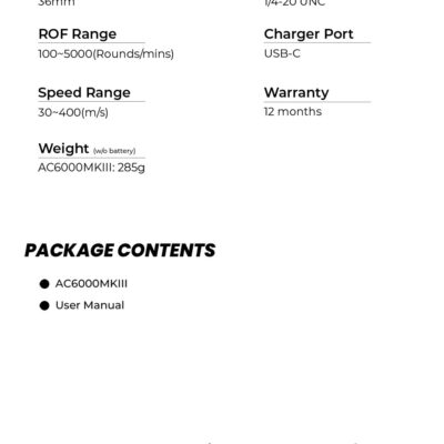 Alternative view of AceTech AC6000 MKIII Chronograph