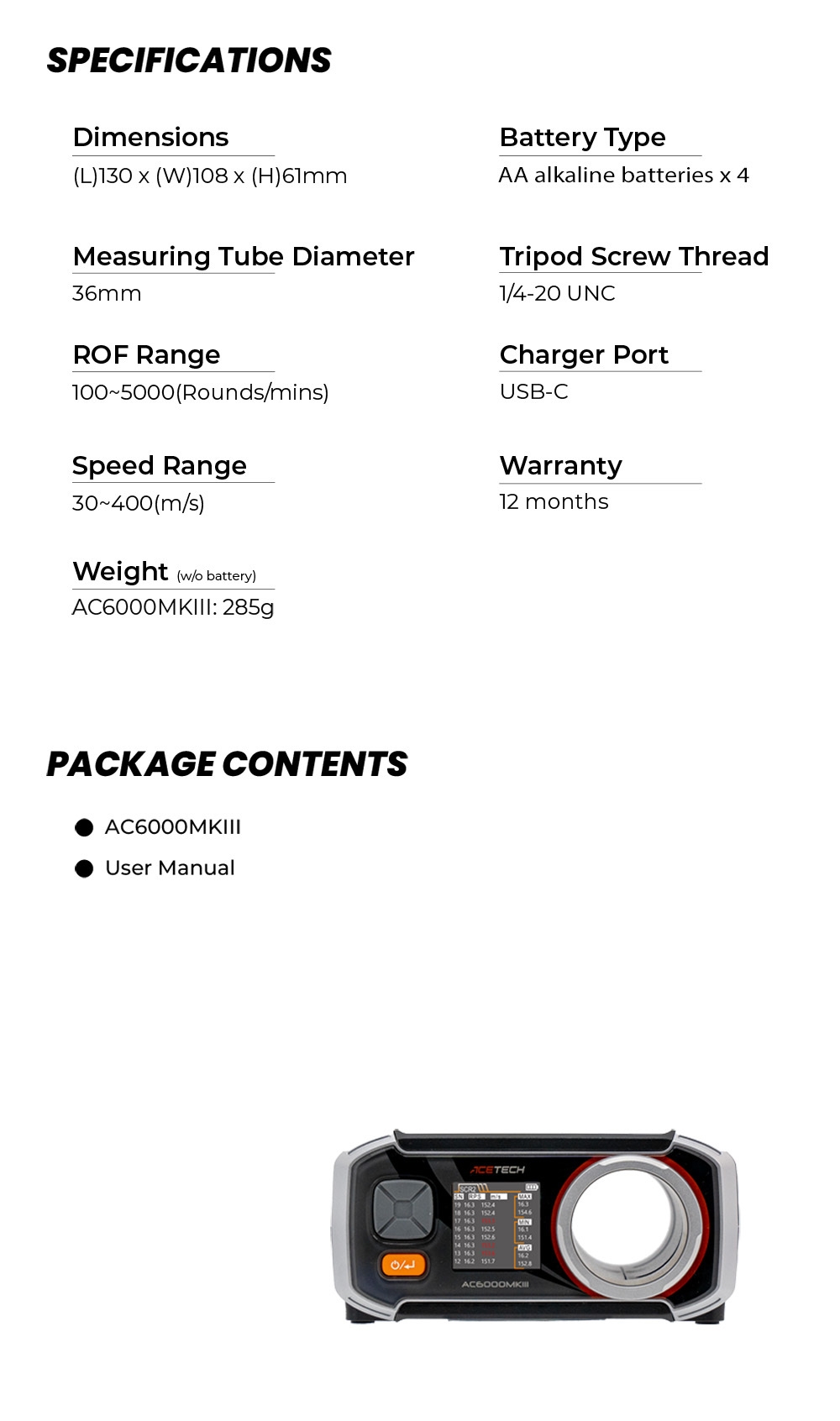 AceTech AC6000 MKIII Chronograph OD-A-PAC6300-B-001 asgbox.pl AceTech AC6000 MKIII Chronograph - obrazek 2