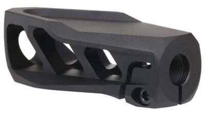 AA Aluminum Flash hider SNAKE T10, 14-mm CCW - Black - obrazek 3