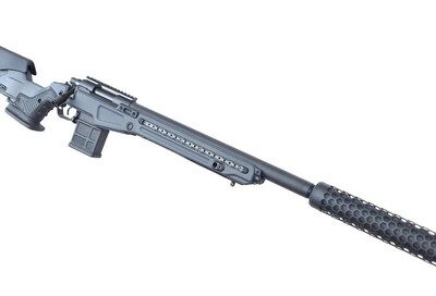 AA Aluminum Suppressor HIVE T10 255x50 mm, 14- mm CCW - Black OD-A-T10-18 asgbox.pl