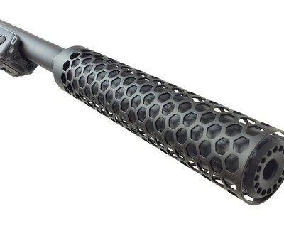 AA Aluminum Suppressor HIVE T10 255x50 mm, 14- mm CCW - Black OD-A-T10-18 asgbox.pl