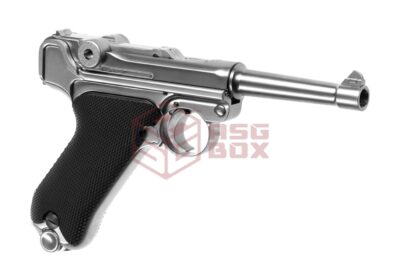 WE P08 Full Metal GBB Silver