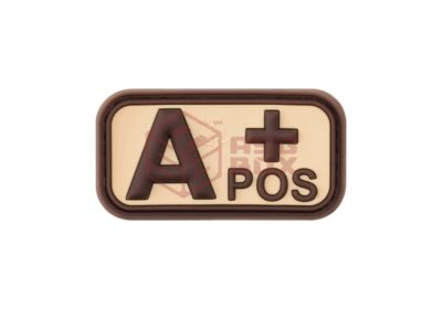 JTG Bloodtype Rubber Patch A Pos Desert
