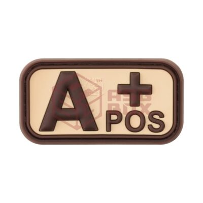 JTG Bloodtype Rubber Patch A Pos Desert