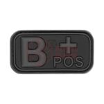 JTG Bloodtype Rubber Patch B Pos Blackops