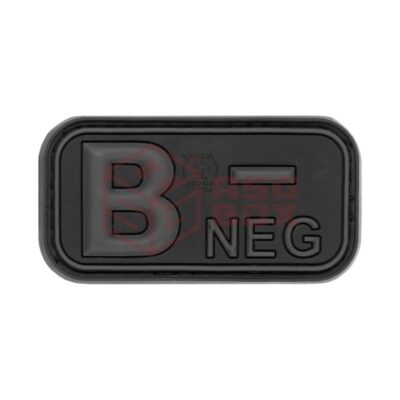 JTG Bloodtype Rubber Patch B Neg Blackops