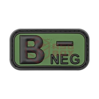 JTG Bloodtype Rubber Patch B Neg Forest