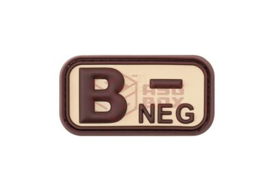 JTG Bloodtype Rubber Patch B Neg Desert