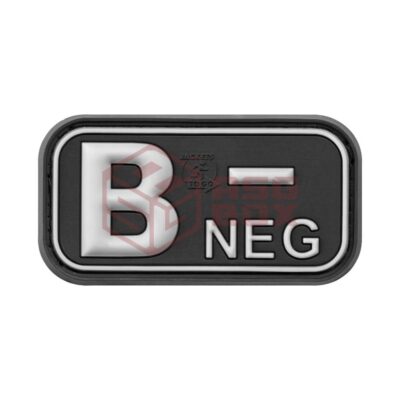 JTG Bloodtype Rubber Patch B Neg SWAT